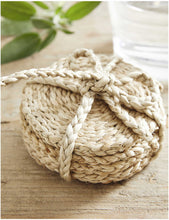 Jute woven coasters – set of four