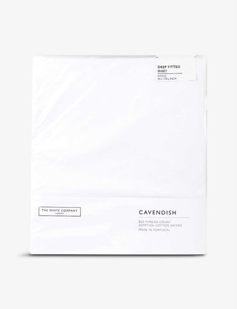 Cavendish Egyptian cotton single deep fitted sheet 190cm x 90cm