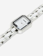 H2132 Première Ceramic steel, lacquer and diamond watch