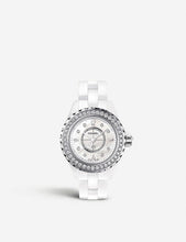 H2572 J12 29mm Diamonds high-tech ceramic, mother-of-pearl and diamond watch
