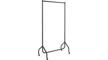 Heavy Duty Single Clothes Rail - Black