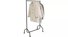 Heavy Duty Single Clothes Rail - Black