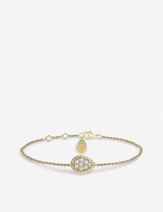 Serpent Bohème 18ct yellow-gold and 0.33ct diamond bracelet