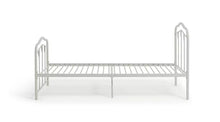 Hearts Single Metal Bed Frame - White