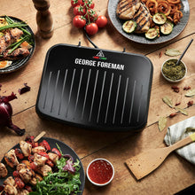 George Foreman 25810 Medium Fit Grill - Versatile Griddle, Hot Plate and Toastie Machine with Improved Non-Stick Coating and Speedy Heat Up, Black