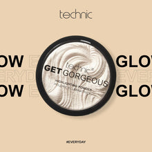 Technic Get Gorgeous Highlighting Powder - Pressed Shimmer Face Makeup Compact with a Shine for a Natural Glow. Shade: Original 6g