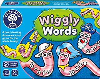 Orchard Toys Wiggly Words Game, Educational and Fun Spelling Game, Fun Family Game, Perfect for Kids Age 6-Adult