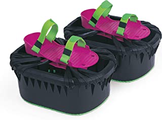 STAY ACTIVE MOON SHOES strap on self centering foam shoe, non-skid - mini trampolines for feet: indoor / outdoor activity toy for boys & girls