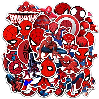 35 Pcs Spider-Man Stickers for Kids,Superhero Stickers for Water Bottle, MacBook, Car, Bumper, Luggage, Laptop, Phone, Skateboard Vinyl Stickers, Waterproof, Aesthetic, Trendy Stickers for Teens