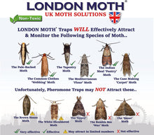 LONDON MOTH KILLER. 10 Professional Pheromone Moth killers  8 x Wardrobe Clothes & Carpet Moth Traps and 2 x Indian Meal Pantry Traps  Complete Anti Moth Treatment for the Home  Inc. eBook.