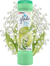 Glade Shake n'vac Carpet Freshener & Odour Neutraliser, Lily of the Valley, 500g, Packaging May Vary