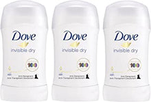 DOVE DEODORANT STICK invisible dry women 40ml - PACK OF 3