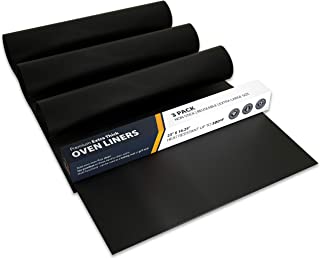 Large Heavy Duty Oven Liner by Linda’s Essentials (3 Pack) - Teflon Oven Liners For Bottom of Oven for Gas, Electric and Fan Assisted Ovens - Reusable Non-Stick Oven Mats for Bottom of Oven - BPA Free