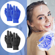 WLLHYF 2 Pairs Exfoliating Shower Bath Gloves, Exfoliating Wash Gloves Deep Clean Dead Skin Remover Body Scrub Bathing Accessories for Women Men Spa Massage Beauty Skin Exfoliation Mitt