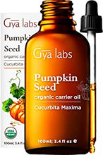 Gya Labs Organic Pumpkin Seed Carrier Oil for Healthier Hair (100ml) - Therapeutic Grade Chinese Pumpkin Seed Oil - Perfect for Hydrating & Repairing Dry, Damaged Hair - Use on Hair and Skin