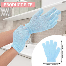 WLLHYF 2 Pairs Exfoliating Gloves Double Sided Shower Gloves Remover Dead Skin Bath Mitt Exfoliation Scrubber Shower Accessories for Beauty Spa Massage Daily Bath