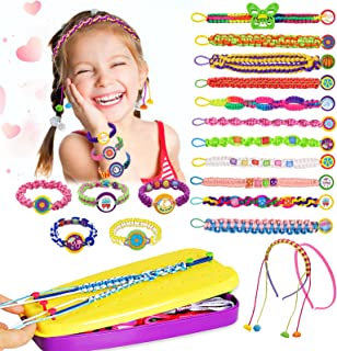 Nevanah Arts and Crafts for Kids Age 8-10, DIY Friendship Bracelet Making Kit for Girls Toy Age 8-12 Handmade Birthday Gifts for 6 7 8 9 10 11 12 Years Old Girls Party Supply and Travel Activities