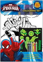 Ultimateimate Spiderman Marvel Colouring Set, Blue