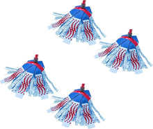 4 x Vileda Supermocio 3 Action Microfibre Mop Head Replacement Refill Blue