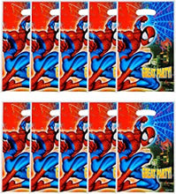 Mienocol Spiderman Gift Bag,10pcs Spiderman Gift Bags for Kids Birthday Party,Superhero Party Bags fillers Spiderman Gift Bags with Handle for Boys Birthday Spiderman Cosplay Party Supplies Decor