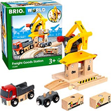 BRIO World Freight Goods Station for Kids Age 3 Years Up - Compatible With All BRIO Railway Train Sets and Accessories