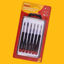 Amtech L0530 6pc Precision Torx Screwdriver Set, T5, T6, T7, T8, T9 & T10 Plastic Handles Screwdrivers with Plastic Storage Case