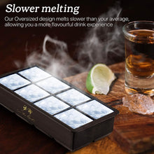 On The Rock's Silicone Ice Tray 2pack-Extra Large ice Cube Trays Silicone Mould-Easy Release Flexible BPA Free Moulds Oversize Design to Melt Slowly Perfect for Whiskey Spirits Cocktails Party Drinks