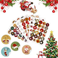 192Pcs Christmas Advent Calendar Stickers 2022, Christmas Decorations, Advent Calendar Numbers Stickers, Christmas Number Sticker for Christmas Party Favors DIY Crafts Baking Decoration