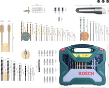 Bosch 50-Pieces X-Line Titanium Drill and Screwdriver Bit Set (for Wood, Masonry and Metal, Accessories Drills)