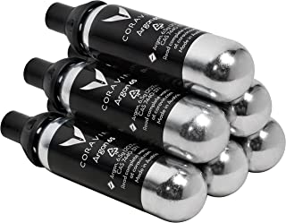 Coravin - Argon Gas Stainless Steel Capsules - to Be Used with Coravin Wine Preservation Systems & Devices | One Capsule Preserves up to 15 Glasses | 6 Pack.