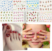Nail Stickers Flowers, BOLASEN 48 PCS Water Transfer Nail Art Stickers for Manicure Tips Decor, Nail Decals, Butterfly, Feather Pattern Mixed for Fake Nail Art Designs, Women Girls Kids Nail Stickers