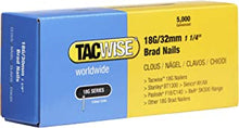 TACWISE 0398 Type 18G / 32 mm Galvanised Brad Nails, Pack of 5,000