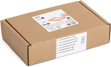 TATAY Set 4 cold meat container, with lid and body removed, in four colours, reusable and stackable, made of BpA-free plastic