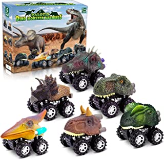 Dinosaur Toys for Boys Toys, Kids Toys Dinosaur Toys for 3 Year Old Boys 6 Pack Toddler Toys Pull Back Toy Cars for 2 Year Old Boys Christmas Birthday Easter Gifts for 2 3 4 5 6 Boys Girls