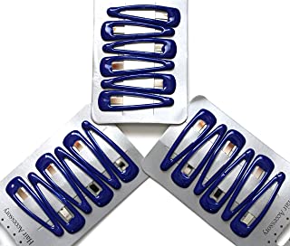 18 x Royal Blue Sleepy Clips/ Snap Clips/ Hair Clips - School Colours