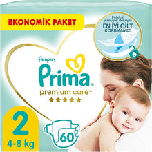 Prima Baby Diapers Premium Care Size 2 60 Pieces Mini Jumbo Pack