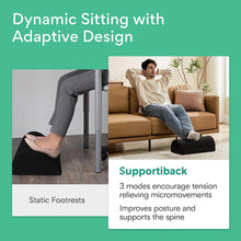 Supportiback   Foot Rest for Under Desk, Ergonomic Footrest to Improve Posture - Office and Work from Home Accessories