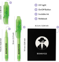 BONNYCO Invisible Ink Pen and Notebook, Pack of 16 Stocking Fillers for Kids Birthday Parties  Boys & Girls Party Bag Fillers, Party Favours & Pinata Toys  School Prizes & Gifts for Children