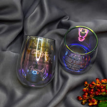 Colleagues Iridescent Stemless Wine Glass, Chance Made Us Colleagues, Funny Present for Colleagues Coworkers Women Friends Personalised Leaving Thank You Retirement Gifts For Women Birthday New Job