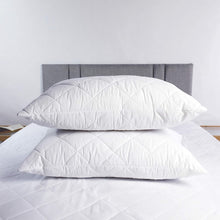 Adam Home Pillows 2 Pack Hotel Quality with Quilted Cover- Premium Filled Pillows for Stomach, Back and Side Sleeper Pillow, Down Alternative Bed Pillow-Soft Hollow-Fiber Hotel Pillows