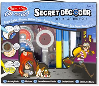 Melissa & Doug Secret Decoder Role Play Detective Kit | Spy Kit for Kids Travel Activity Packs | Kids Travel Games Activity Book | Plane Activities for Kids | Gifts for 7 Year Old Boys or Girls | 7-9