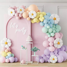 160pcs Pastel Balloon Arch Kit Macaron Dasiy Balloon Garland Kit Green Pink Blue Yellow DIY Latex Balloon Garland Arch Kit Party Decorations for Birthday Wedding Baby Shower