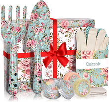 Carsolt Gifts for Mum, Gardening Tools Gifts with Floral Print and Beautiful Gift Box, Scented Candles, Bath Bombs, Luxury Birthday Gifts for Ladies Women Mum, Gifts set for Mothers Day, Christmas