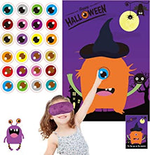 Funnlot Halloween Games Halloween Party Games for Kids Pin The Eye on The Monster Game Halloween Party Favors and Games Halloween Halloween Party Games Activities Halloween Pin The Tail