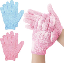 WLLHYF 2 Pairs Exfoliating Gloves Double Sided Shower Gloves Remover Dead Skin Bath Mitt Exfoliation Scrubber Shower Accessories for Beauty Spa Massage Daily Bath