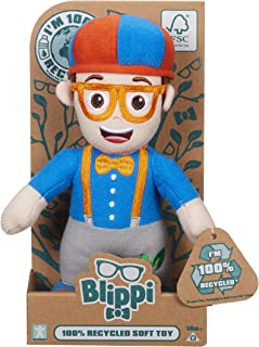 Blippi Eco Soft Toy, 100% Recycled materials, Blippi Gift, Sustainable Toy, Supersoft Plush