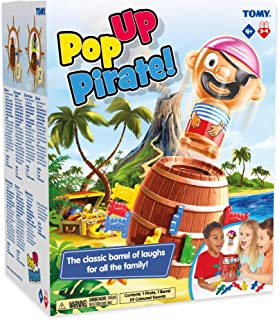 TOMY Pop Up Pirate Classic Children's Action Board Game, Family and Preschool Kids Game, Action Game for Children 4, 5, 6, 7, 8 Year Old Boys and Girls and Adults