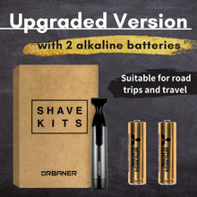 URBANER Battery Operated Mustache Trimmer, Waterproof Cordless Beard Trimmer for Men, Compact Moustache Clipper Portable Man Grooming Trimmer Electric Mustache Razor, MB-042UK