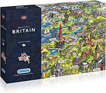 Beautiful Britain 1000 Piece Jigsaw Puzzle | Sustainable Puzzle for Adults | Premium 100% Recycled Board | Great Gift for Adults | Gibsons Games