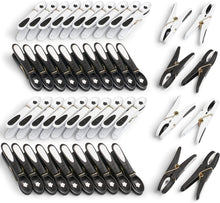 culiclean Non Slip Clothes/Laundry Pegs (48 pieces, black-white/white-black)